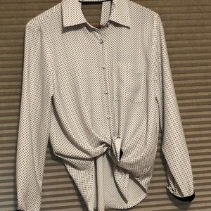 Polka dot dress shirt